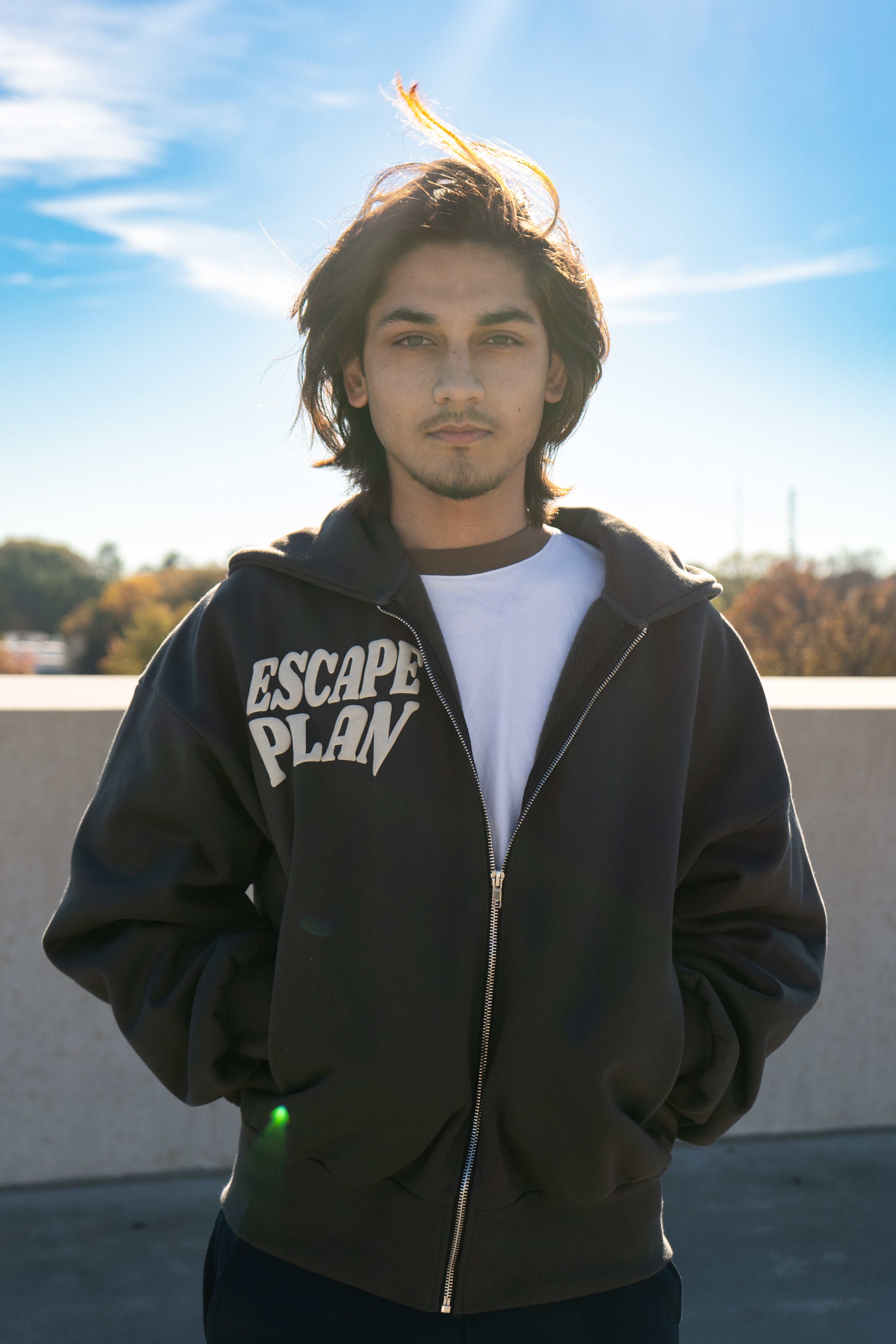 Escape Plan Zip-Up Hoodie