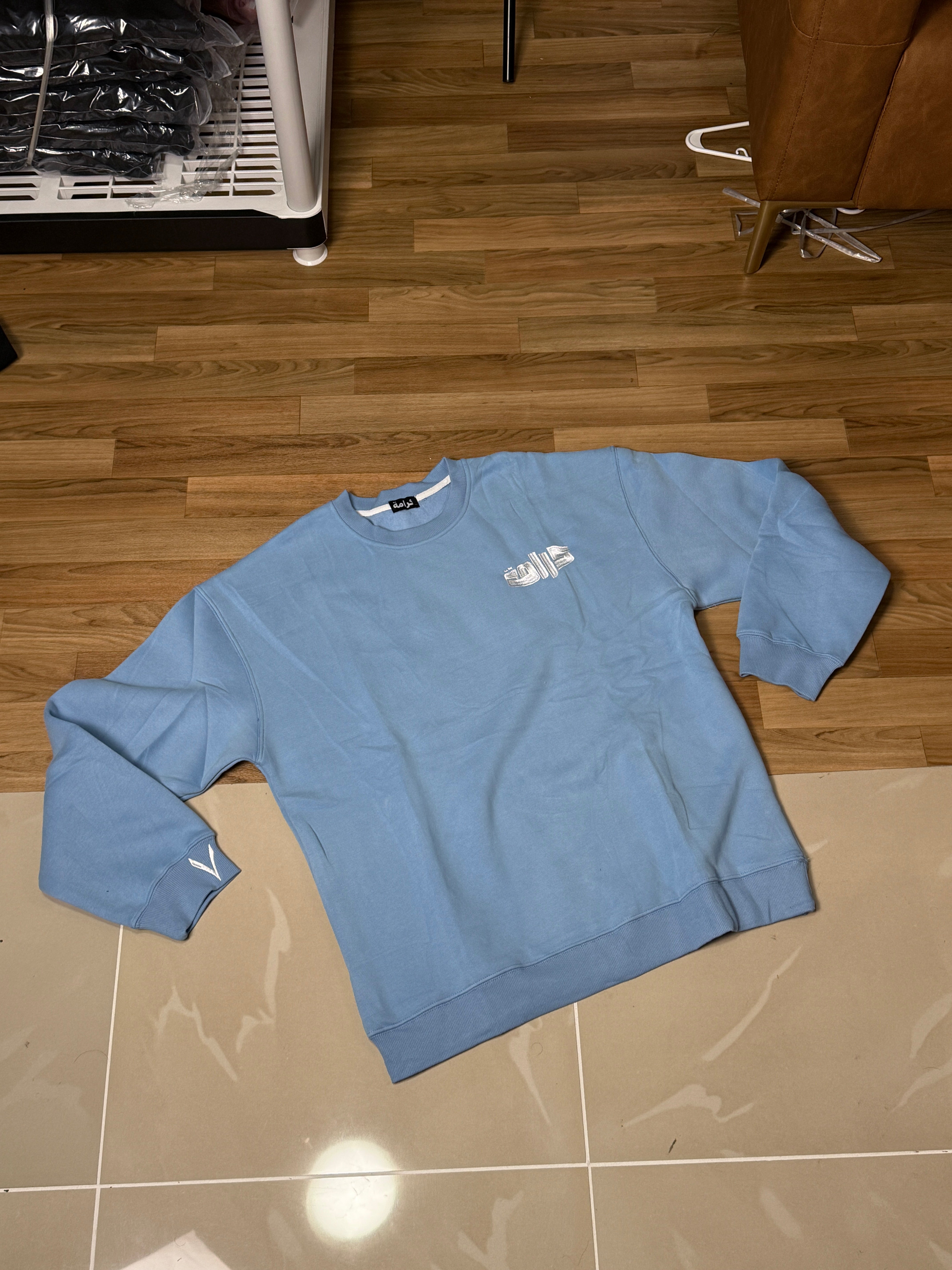Khair Crewnwck Sweater - Blue